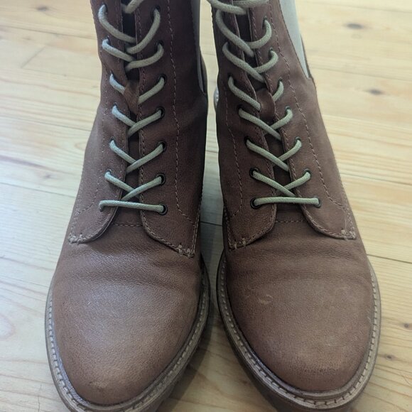 Kelsi Dagger healed brown leather boots - Picture 3 of 4